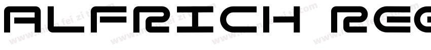 Alfrich Regular字体转换